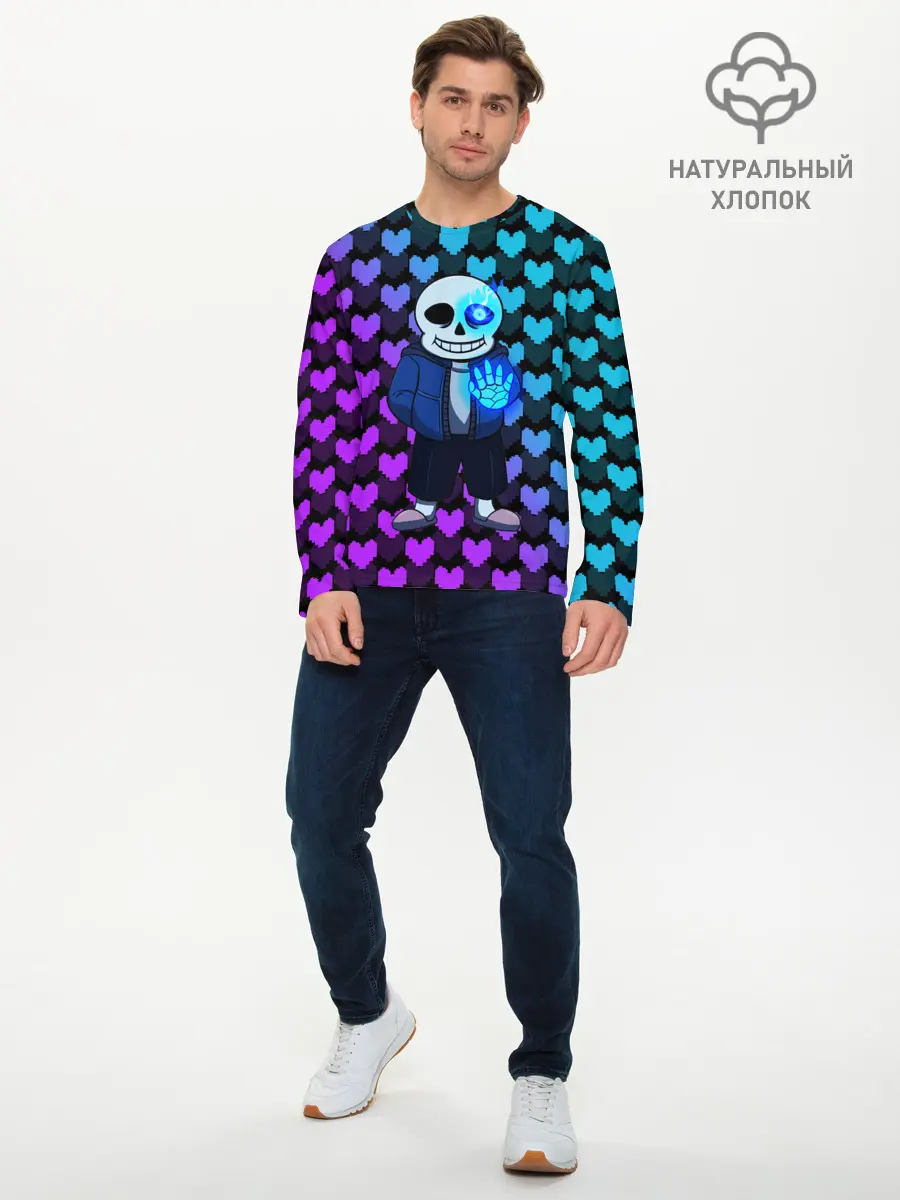 Мужской лонгслив базовый / UNDERTALE (P007_P004ooo1991561, P004ooo1991561)