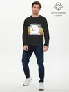 Мужской лонгслив базовый / Woman Yelling at Cat (P007_P004ooo1991837, P004ooo1991837)