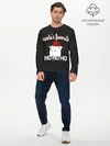 Мужской лонгслив базовый / Woman Yelling at Cat (P007_P004ooo1991849, P004ooo1991849)
