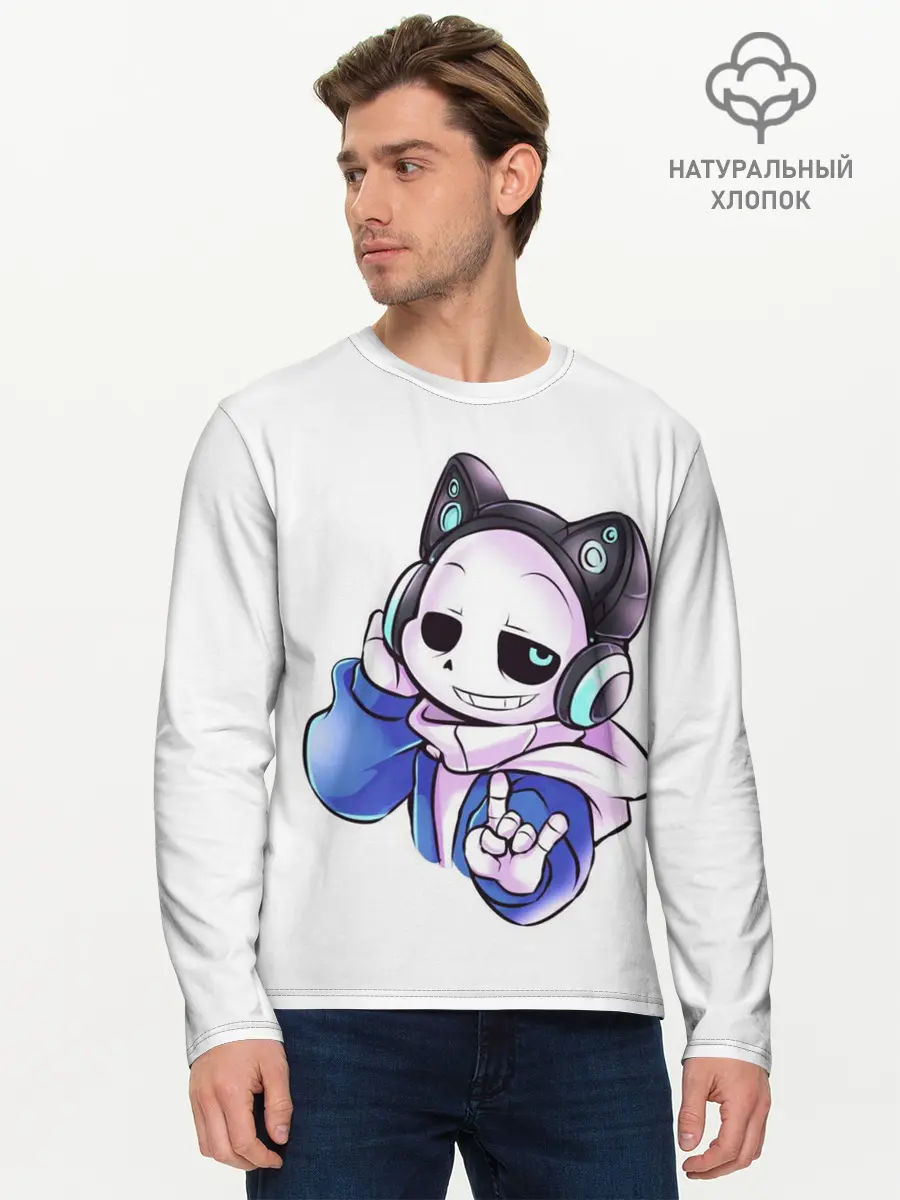Мужской лонгслив базовый / UNDERTALE (P007_P004ooo1992719, P004ooo1992719)