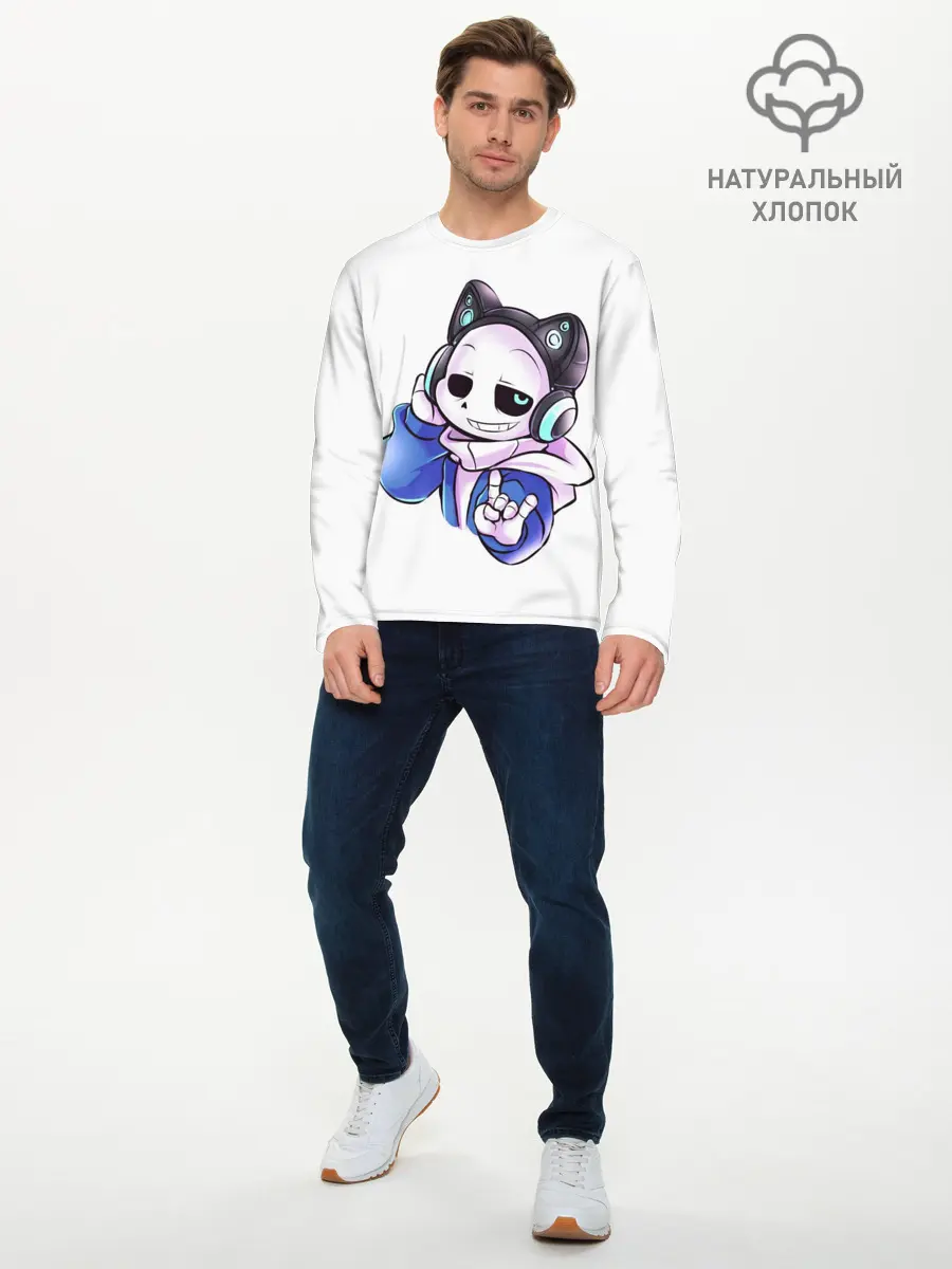 Мужской лонгслив базовый / UNDERTALE (P007_P004ooo1992719, P004ooo1992719)