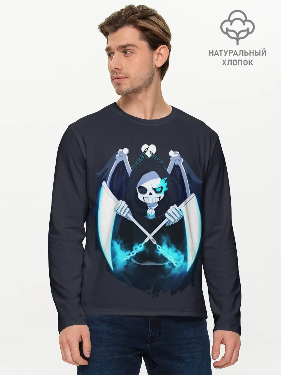 Мужской лонгслив базовый / UNDERTALE (P007_P004ooo1992721, P004ooo1992721)