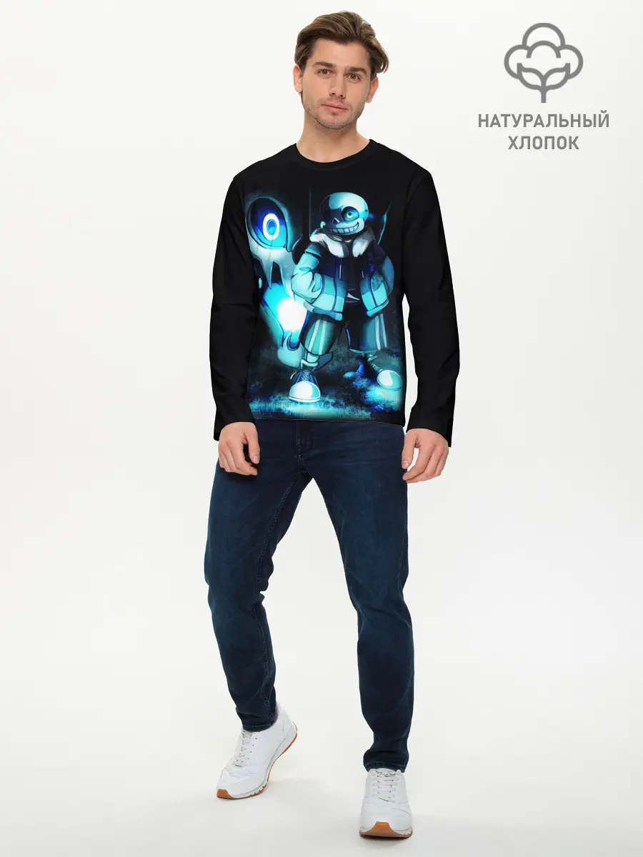 Мужской лонгслив базовый / UNDERTALE (P007_P004ooo1992725, P004ooo1992725)