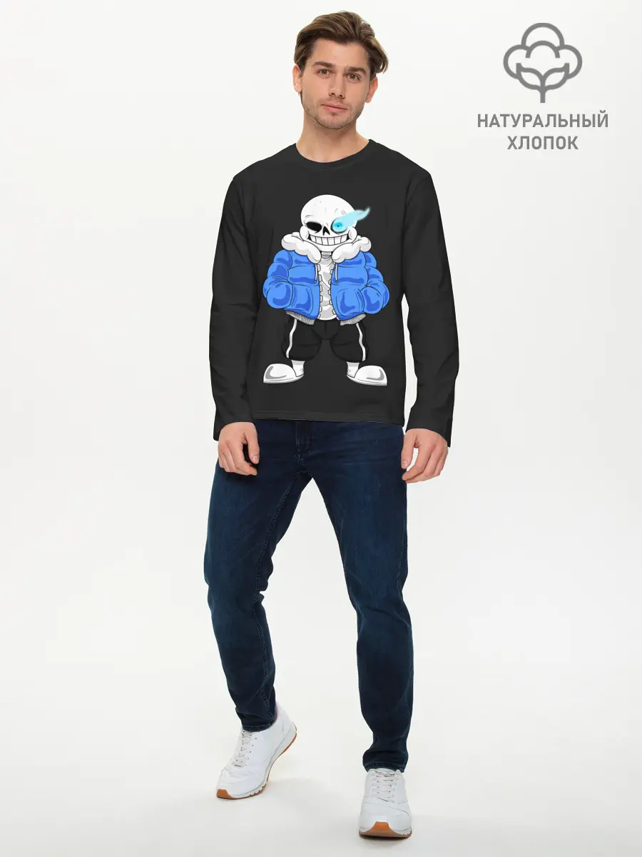 Мужской лонгслив базовый / UNDERTALE (P007_P004ooo1992729, P004ooo1992729)
