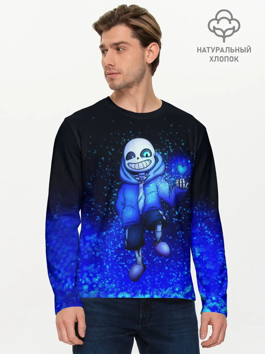 Мужской лонгслив базовый / UNDERTALE (P007_P004ooo1992699, P004ooo1992699)