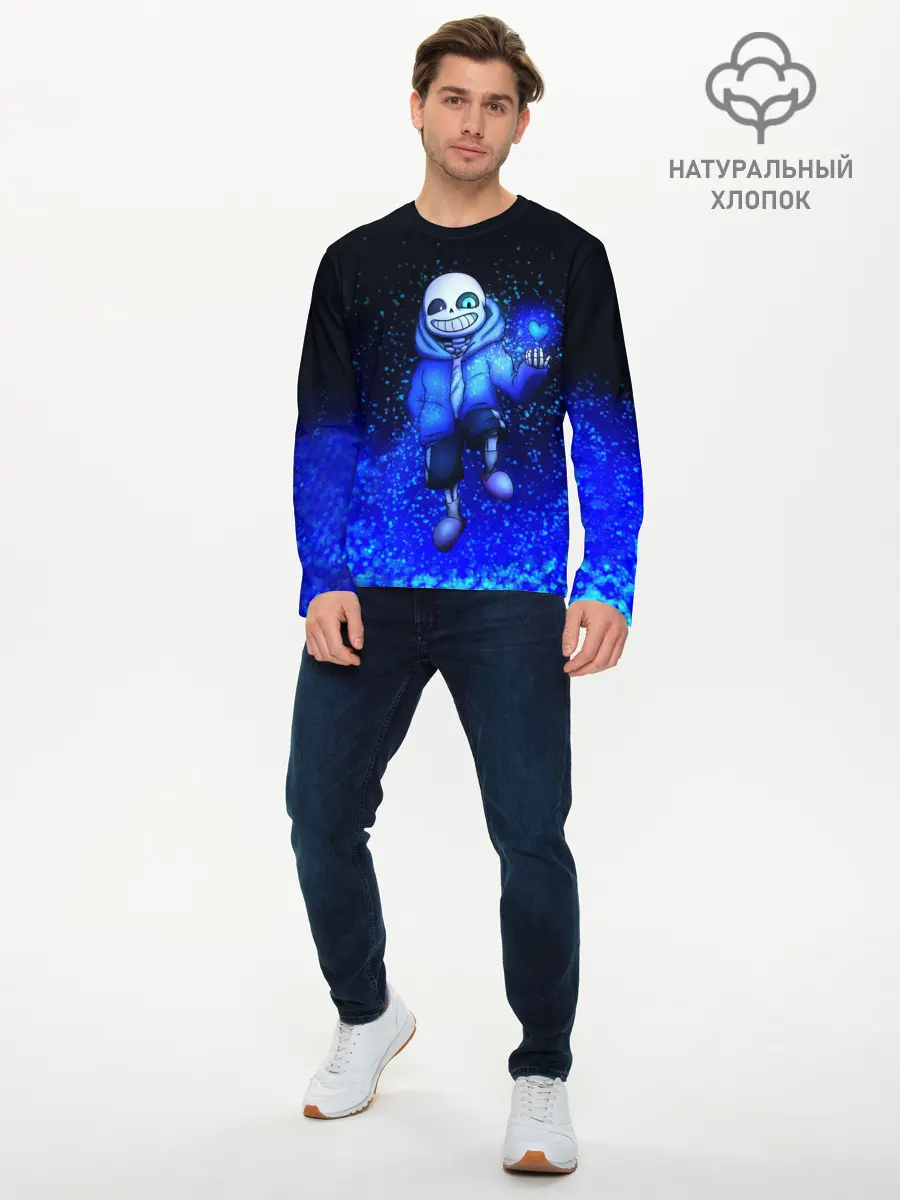 Мужской лонгслив базовый / UNDERTALE (P007_P004ooo1992699, P004ooo1992699)