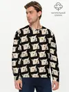 Мужской лонгслив базовый / woman yelling at cat (P007_P004ooo1993141, P004ooo1993141)