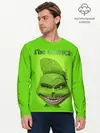 Мужской лонгслив базовый / Grinch Face (P007_P004ooo1993173, P004ooo1993173)