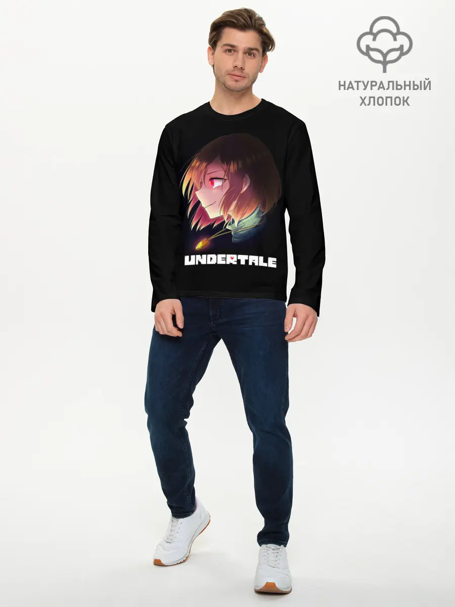 Мужской лонгслив базовый / UNDERTALE (P007_P004ooo1992649, P004ooo1992649)
