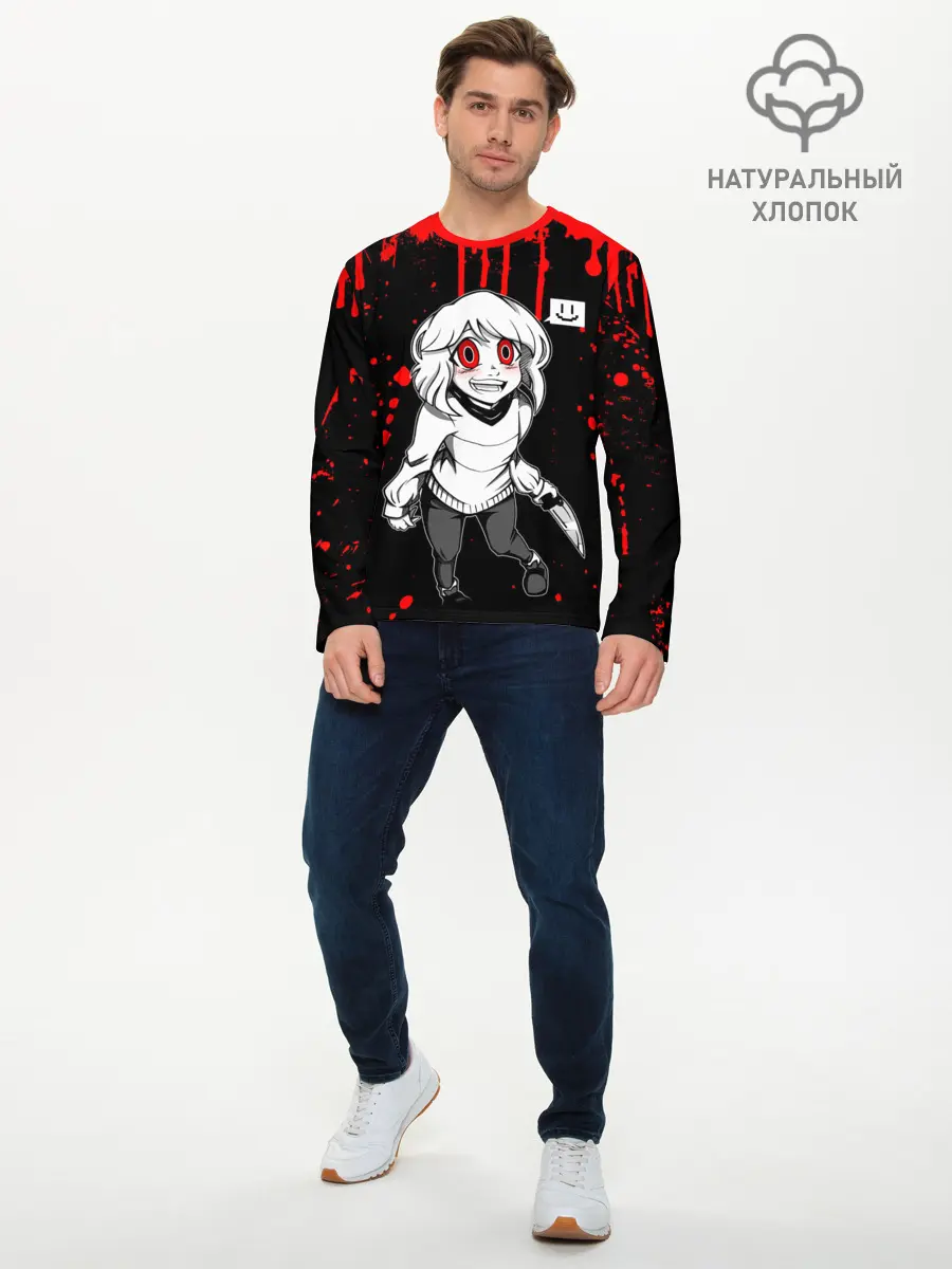 Мужской лонгслив базовый / UNDERTALE (P007_P004ooo1992689, P004ooo1992689)