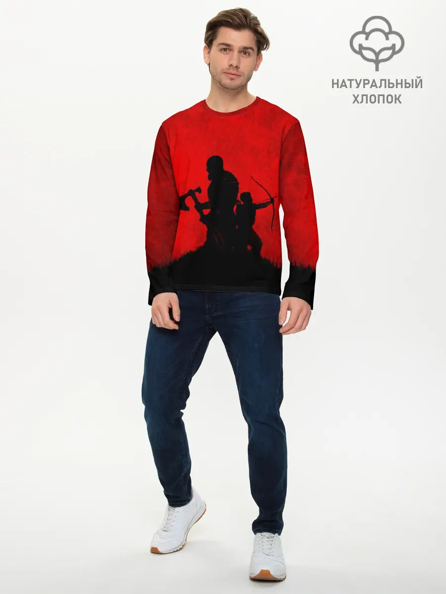Мужской лонгслив базовый / God of War (P007_P004ooo1994801, P004ooo1994801)
