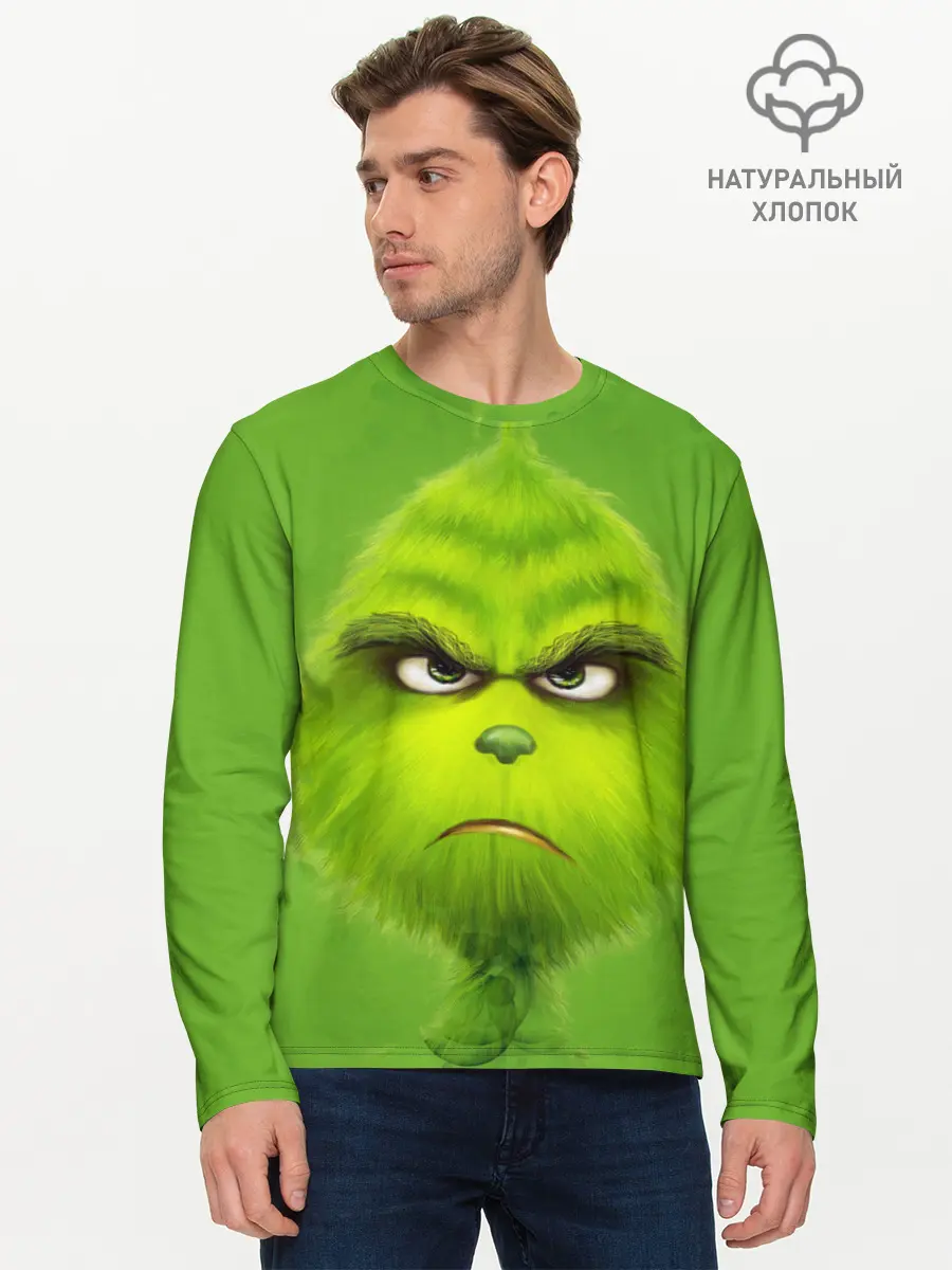 Мужской лонгслив базовый / The Grinch (P007_P004ooo1993183, P004ooo1993183)
