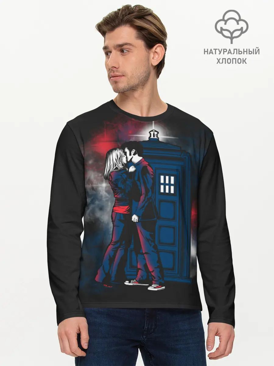 Мужской лонгслив базовый / Doctor Who (P007_P004ooo1996181, P004ooo1996181)