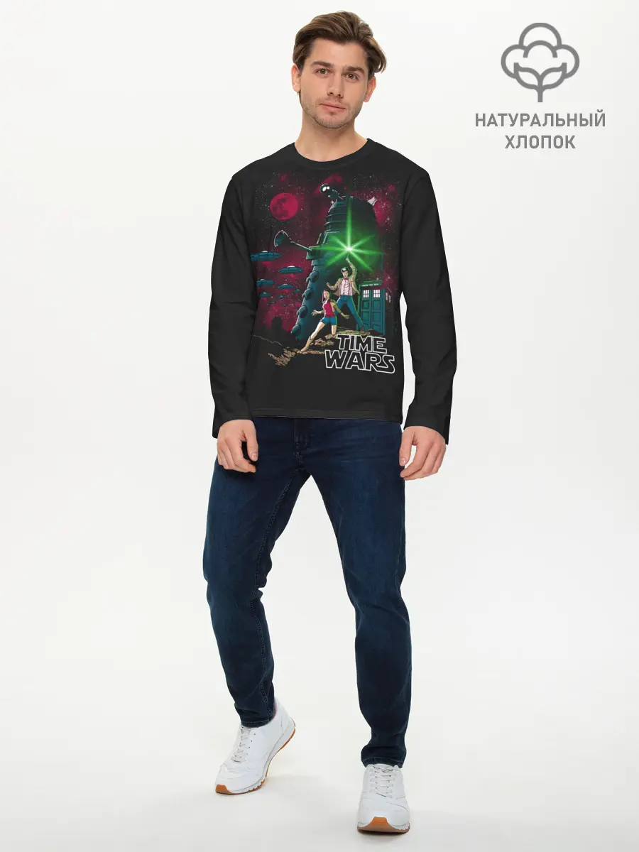 Мужской лонгслив базовый / Doctor Who (P007_P004ooo1996263, P004ooo1996263)