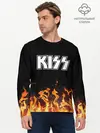 Мужской лонгслив базовый / Kiss (P007_P004ooo1996513, P004ooo1996513)