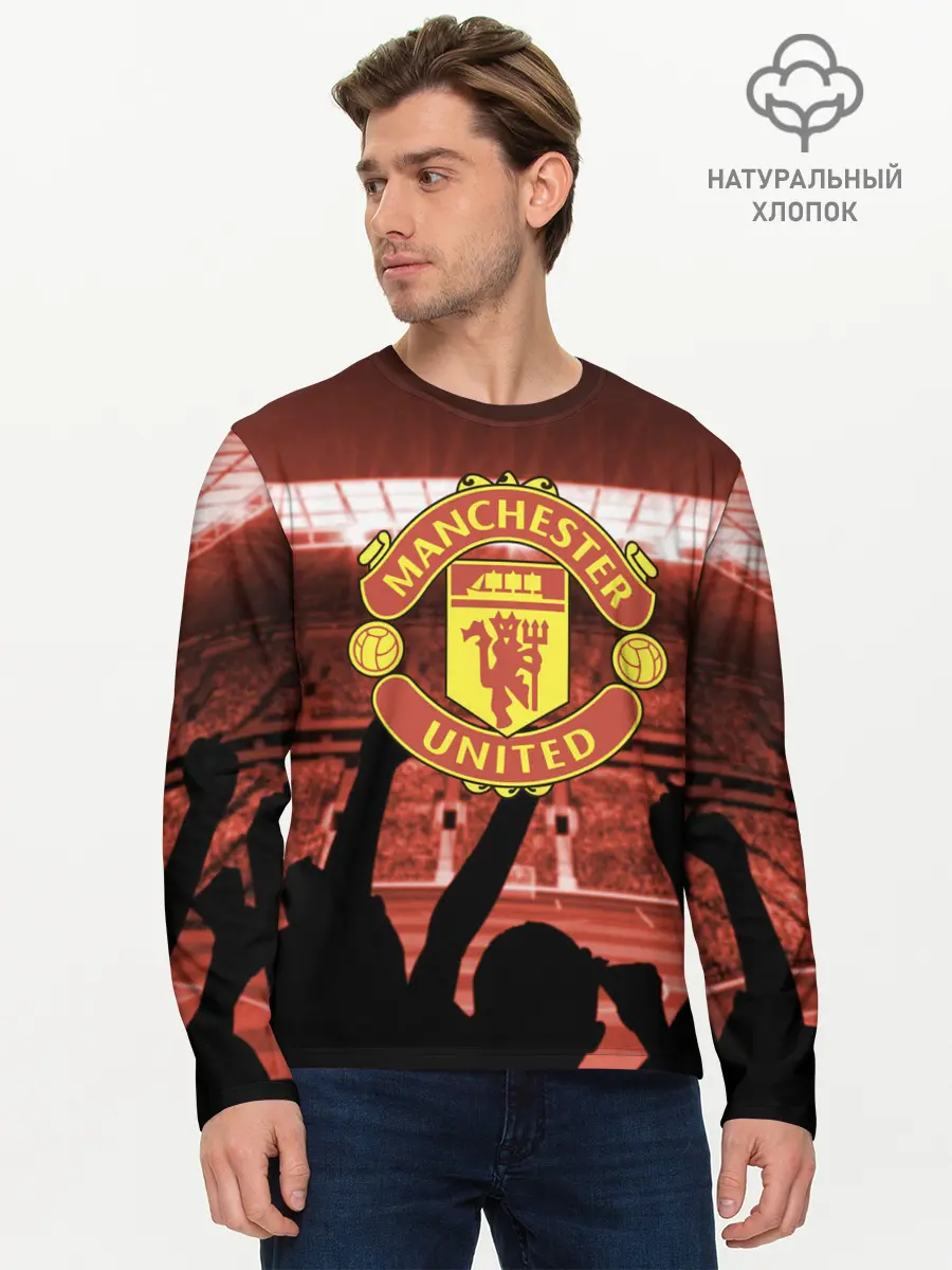 Мужской лонгслив базовый / Manchester United (P007_P004ooo1996761, P004ooo1996761)