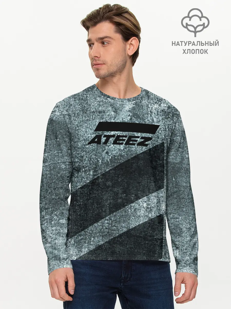 Мужской лонгслив базовый / Ateez (P007_P004ooo1998011, P004ooo1998011)