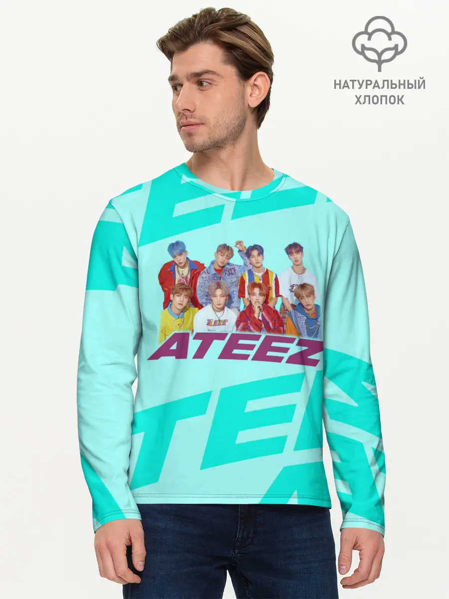 Мужской лонгслив базовый / Ateez (P007_P004ooo1998301, P004ooo1998301)