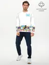 Мужской лонгслив базовый / Finn Adventure Time (P007_P004ooo1998401, P004ooo1998401)