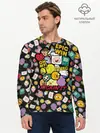 Мужской лонгслив базовый / Adventure Time stickers (P007_P004ooo1998449, P004ooo1998449)