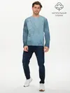 Мужской лонгслив базовый / Оттенки синего (P007_P004ooo1999359, P004ooo1999359)