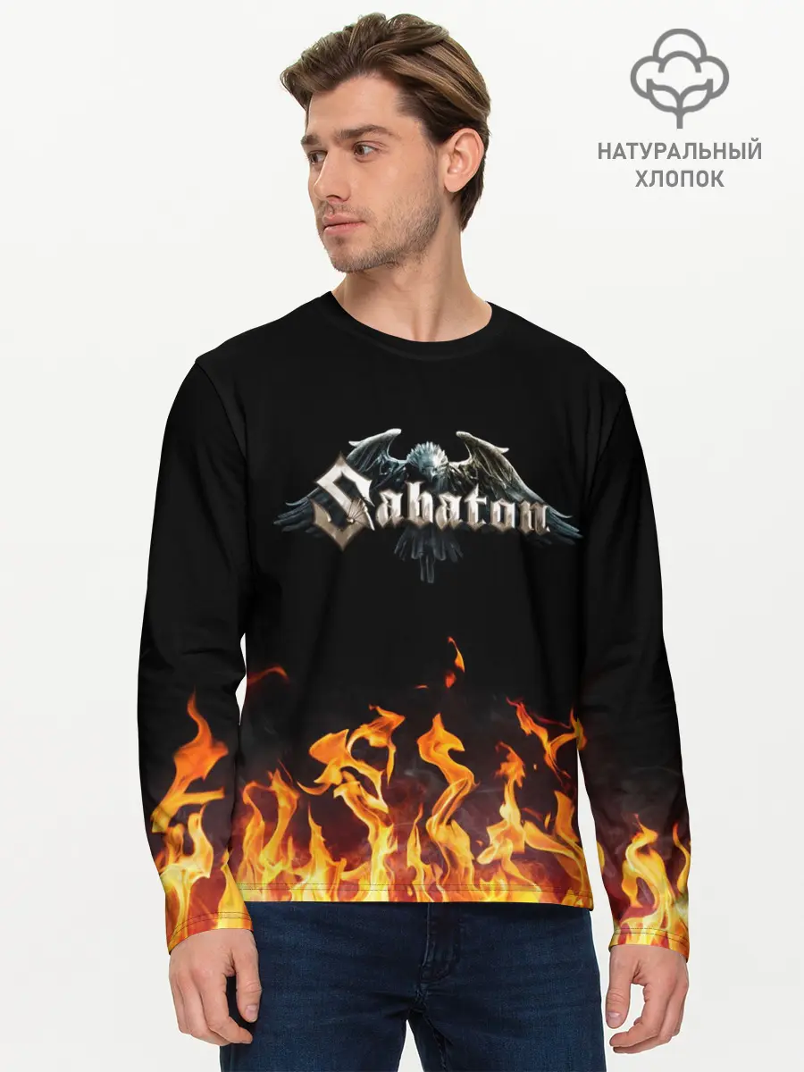 Мужской лонгслив базовый / Sabaton (P007_P004ooo1996805, P004ooo1996805)