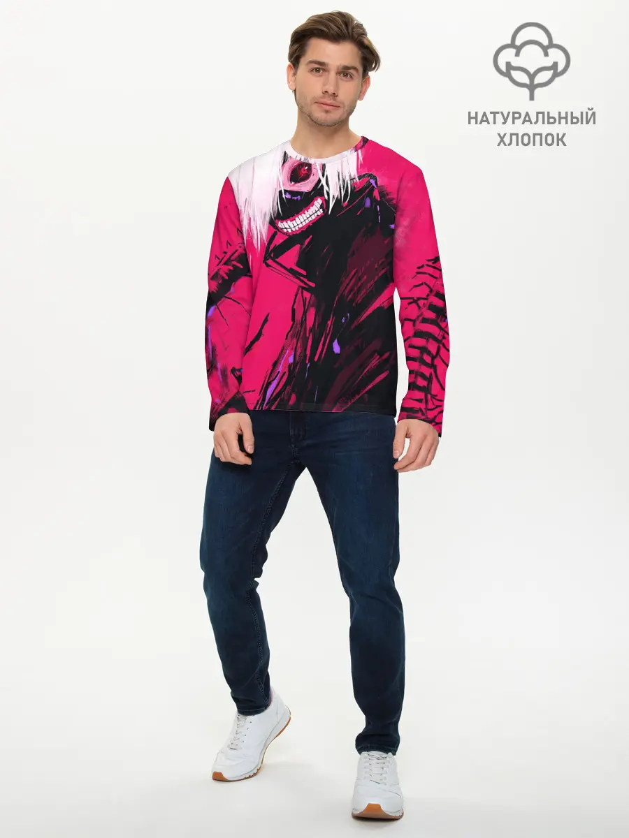 Мужской лонгслив базовый / Токийский Гуль (P007_P004ooo2001681, P004ooo2001681)