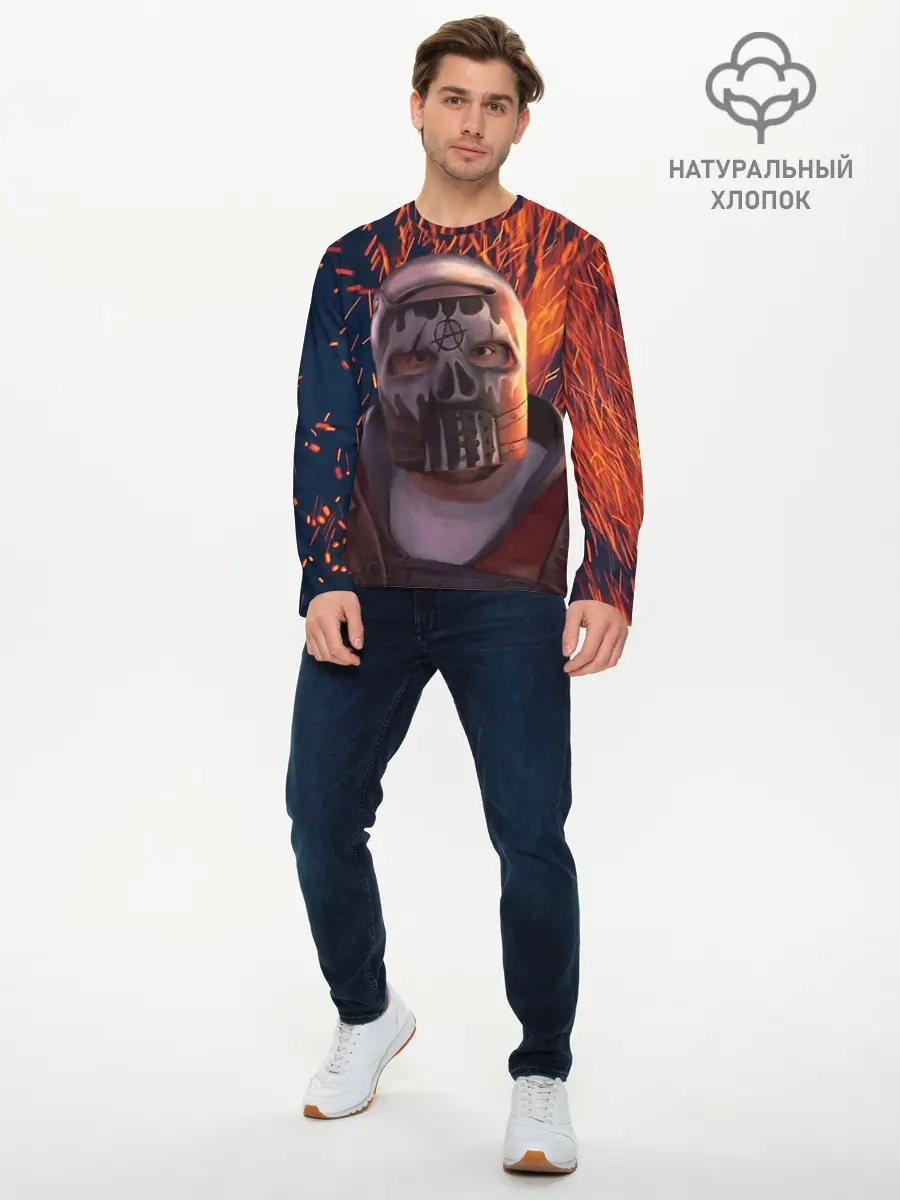 Мужской лонгслив базовый / Sparks Rust (P007_P004ooo2002243, P004ooo2002243)