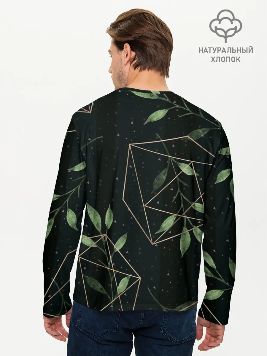 Мужской лонгслив базовый / Геометрия в природе (P007_P004ooo2002743, P004ooo2002743)