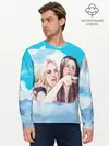 Мужской лонгслив базовый / Акварельный Мем (P007_P004ooo2004185, P004ooo2004185)