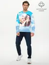 Мужской лонгслив базовый / Акварельный Мем (P007_P004ooo2004185, P004ooo2004185)
