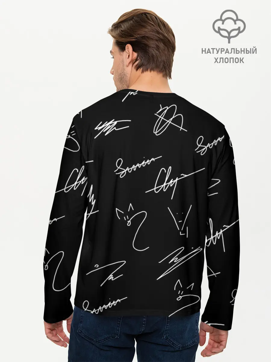 Мужской лонгслив базовый / STRAY KIDS (P007_P004ooo2005291, P004ooo2005291)