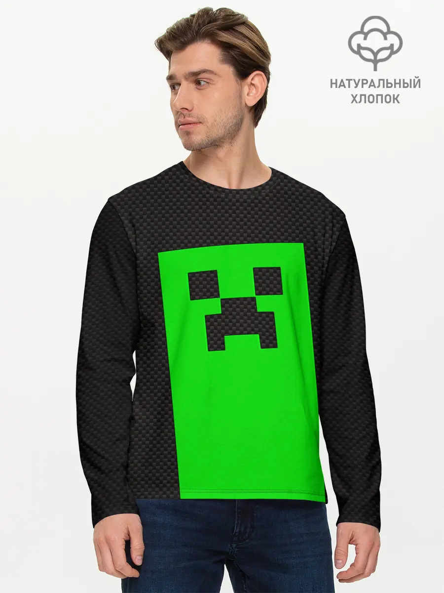 Мужской лонгслив базовый / MINECRAFT (P007_P004ooo2006059, P004ooo2006059)