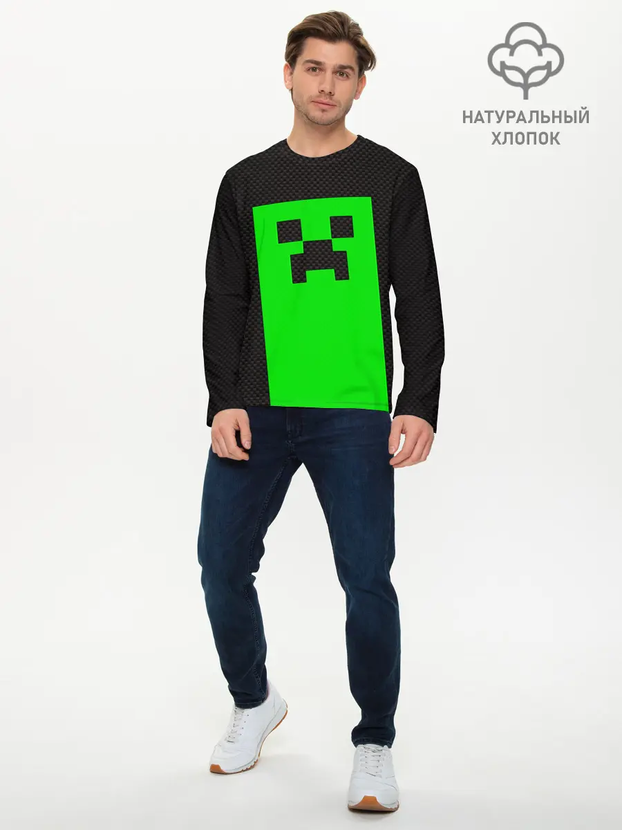 Мужской лонгслив базовый / MINECRAFT (P007_P004ooo2006059, P004ooo2006059)