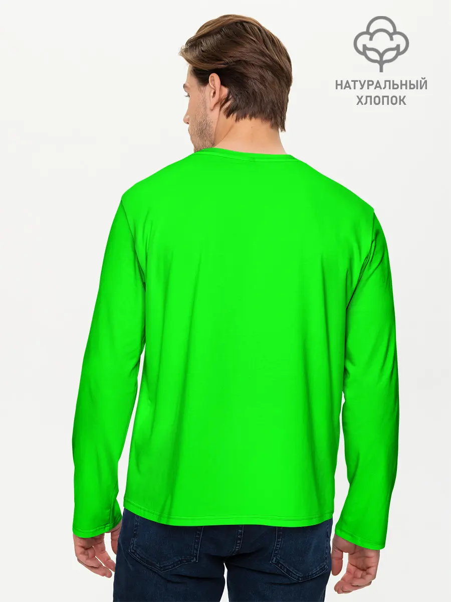 Мужской лонгслив базовый / MINECRAFT CREEPER (P007_P004ooo2006075, P004ooo2006075)
