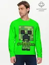 Мужской лонгслив базовый / MINECRAFT CREEPER (P007_P004ooo2006075, P004ooo2006075)