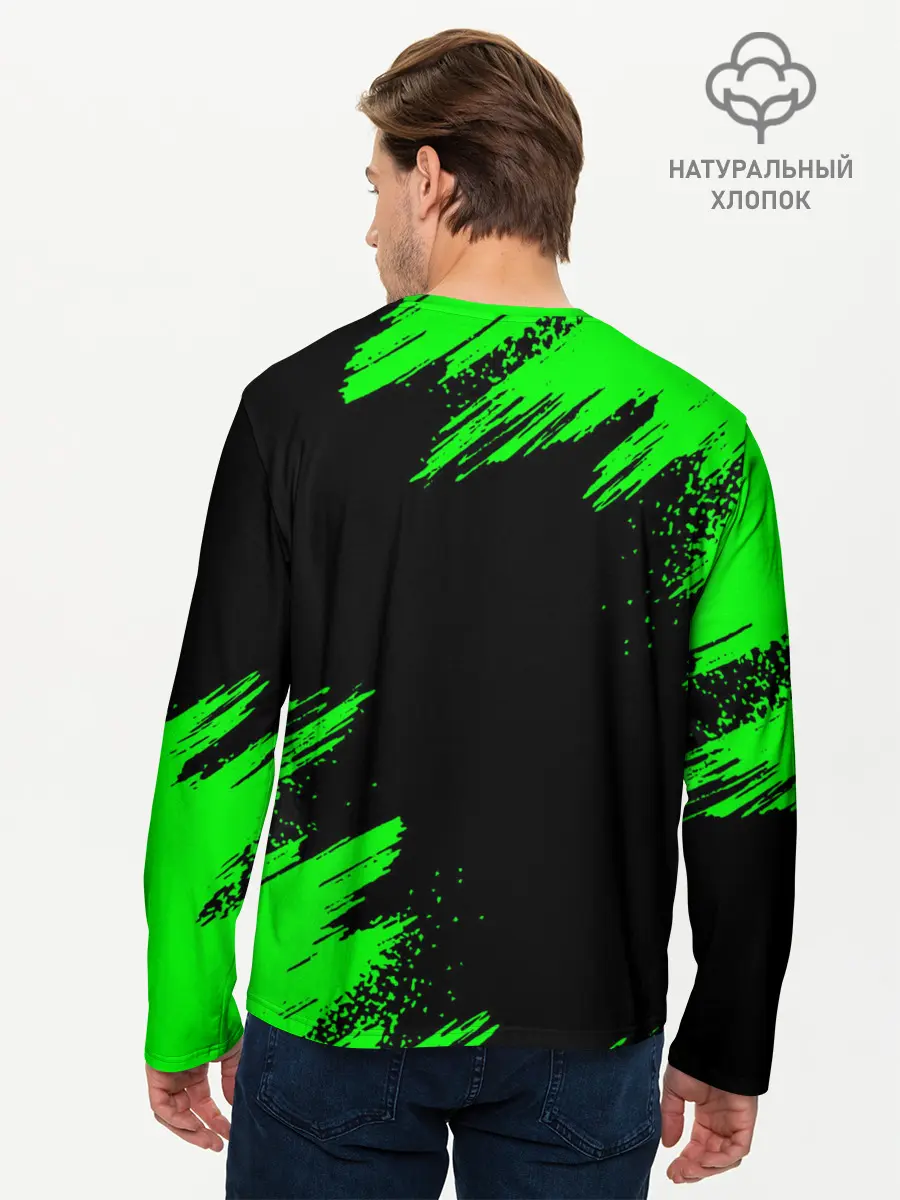 Мужской лонгслив базовый / MINECRAFT CREEPER (P007_P004ooo2006077, P004ooo2006077)