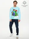 Мужской лонгслив базовый / MINECRAFT НОВОГОДНИЙ (P007_P004ooo2006081, P004ooo2006081)