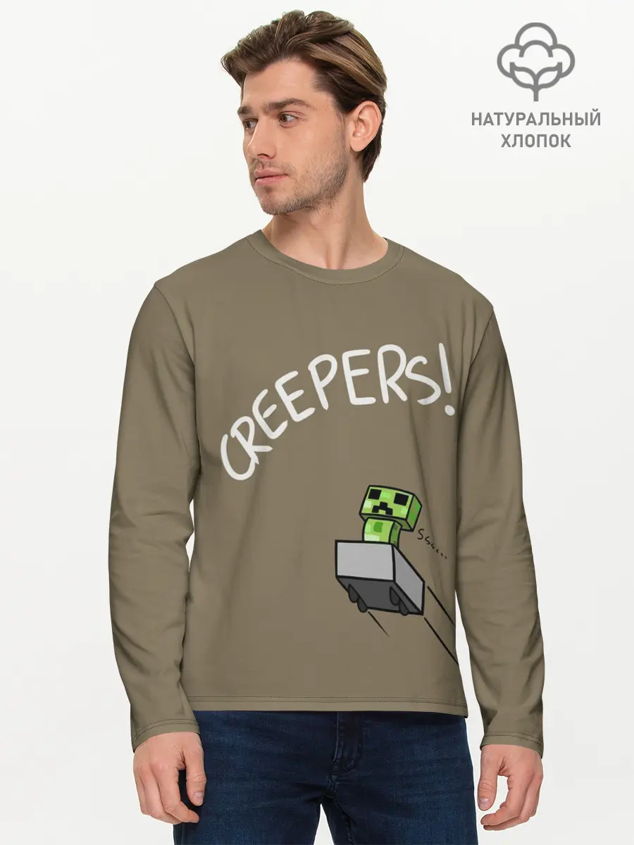 Мужской лонгслив базовый / MINECRAFT (P007_P004ooo2006023, P004ooo2006023)