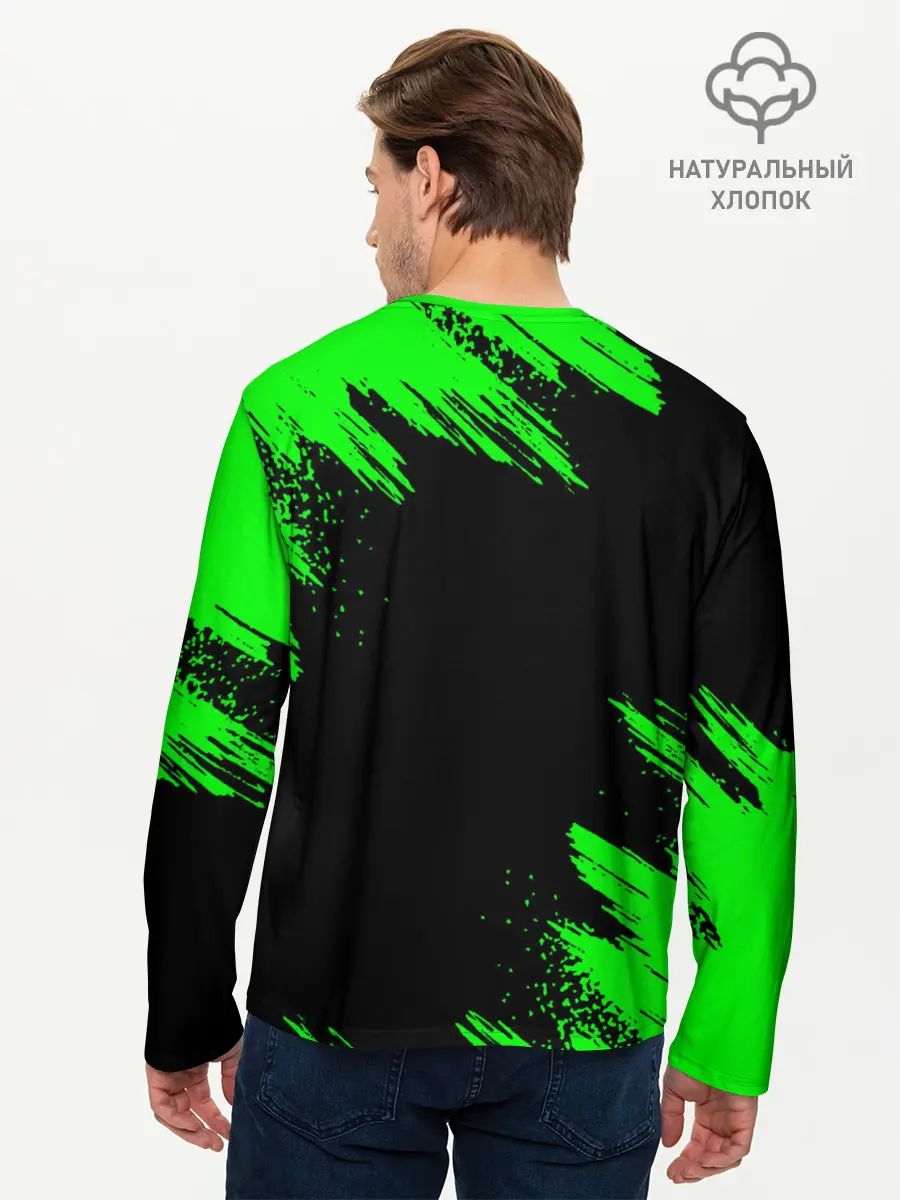 Мужской лонгслив базовый / MINECRAFT CREEPER (P007_P004ooo2006121, P004ooo2006121)