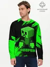 Мужской лонгслив базовый / MINECRAFT CREEPER (P007_P004ooo2006121, P004ooo2006121)