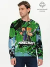 Мужской лонгслив базовый / Minecraft / Майнкрафт (P007_P004ooo2009531, P004ooo2009531)