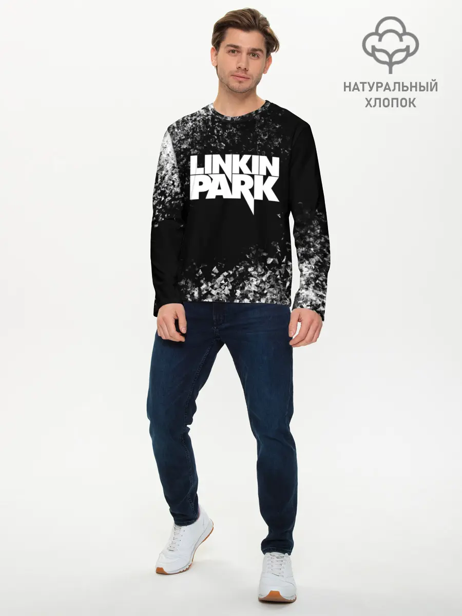Мужской лонгслив базовый / Linkin Park (P007_P004ooo2009721, P004ooo2009721)