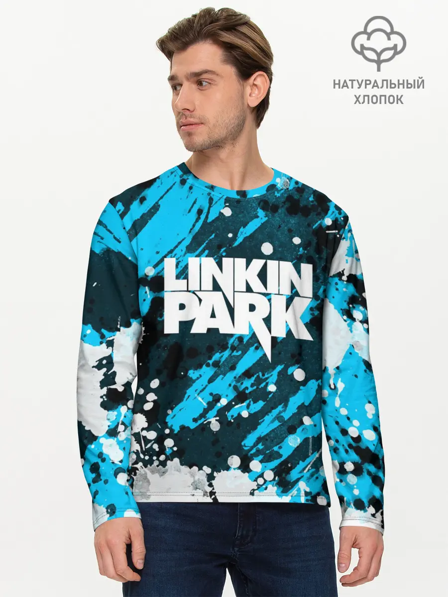 Мужской лонгслив базовый / Linkin Park (P007_P004ooo2009777, P004ooo2009777)