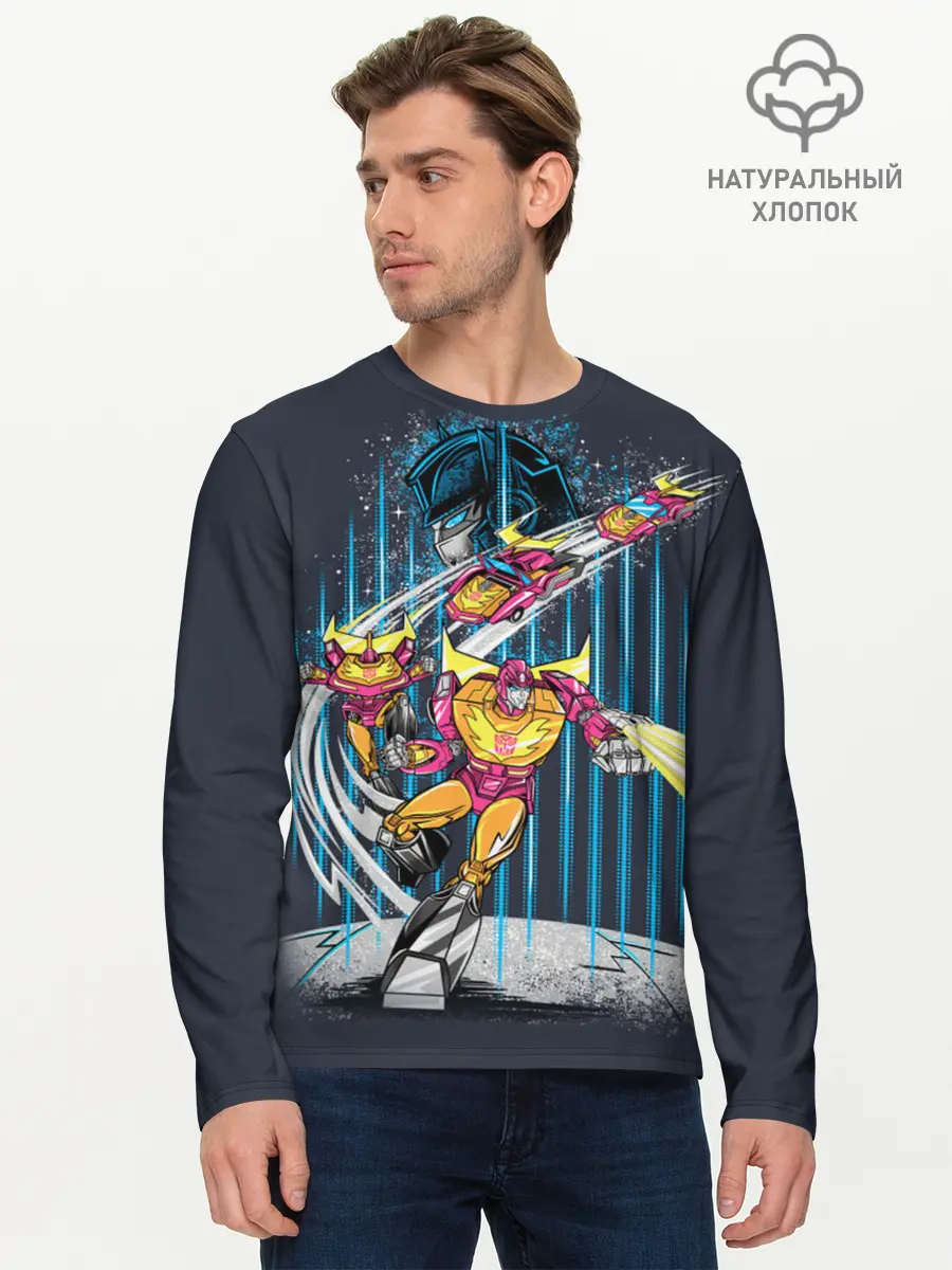 Мужской лонгслив базовый / Transformers (P007_P004ooo2009349, P004ooo2009349)