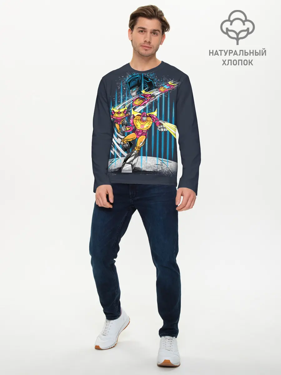 Мужской лонгслив базовый / Transformers (P007_P004ooo2009349, P004ooo2009349)