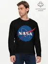 Мужской лонгслив базовый / NASA Краски (P007_P004ooo2010221, P004ooo2010221)