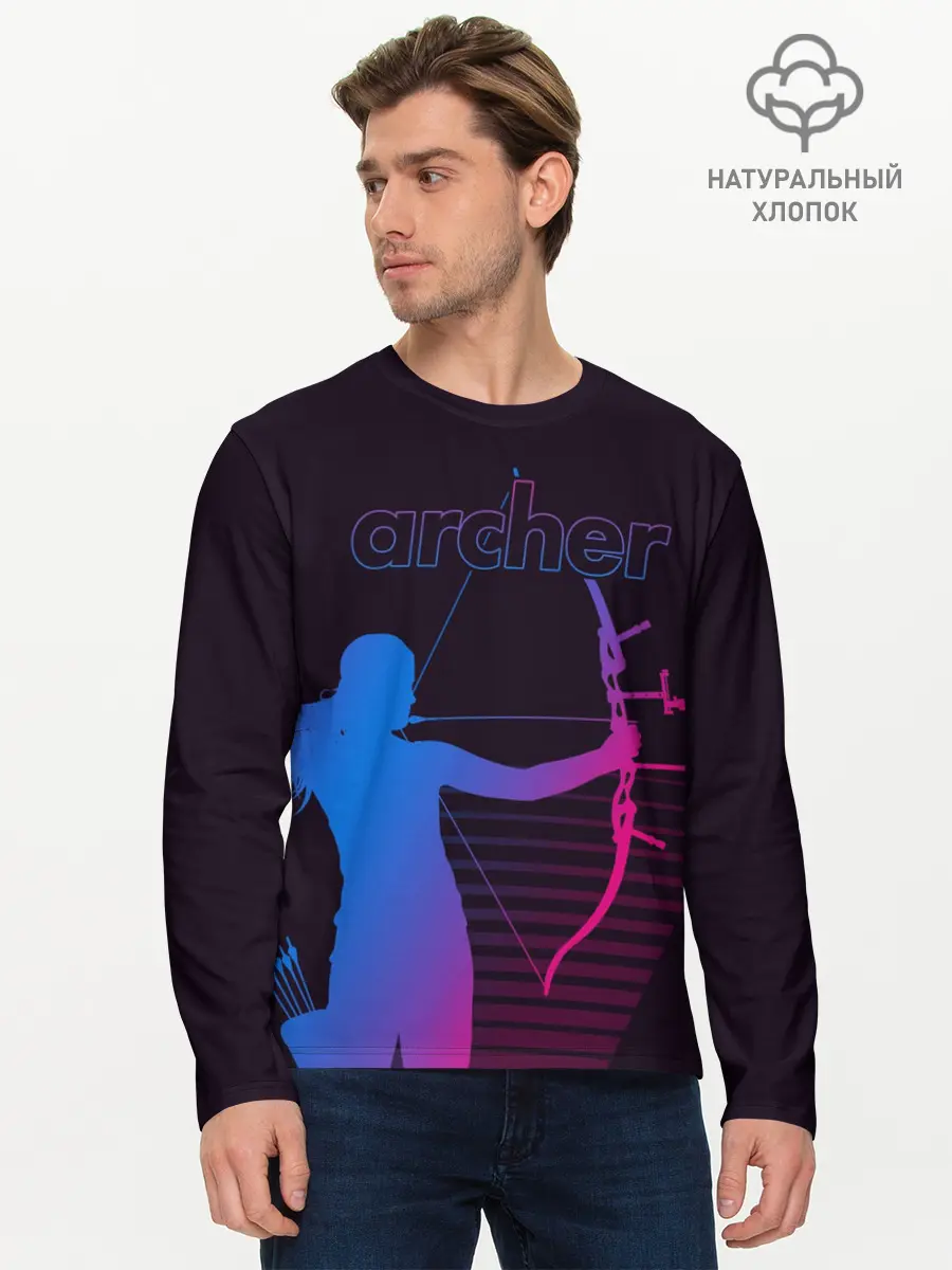 Мужской лонгслив базовый / Archer (P007_P004ooo2012723, P004ooo2012723)