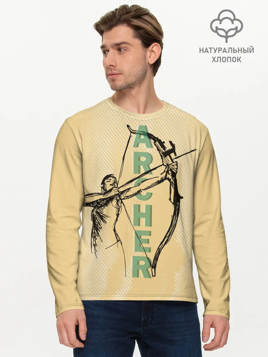 Мужской лонгслив базовый / Archer (P007_P004ooo2012733, P004ooo2012733)