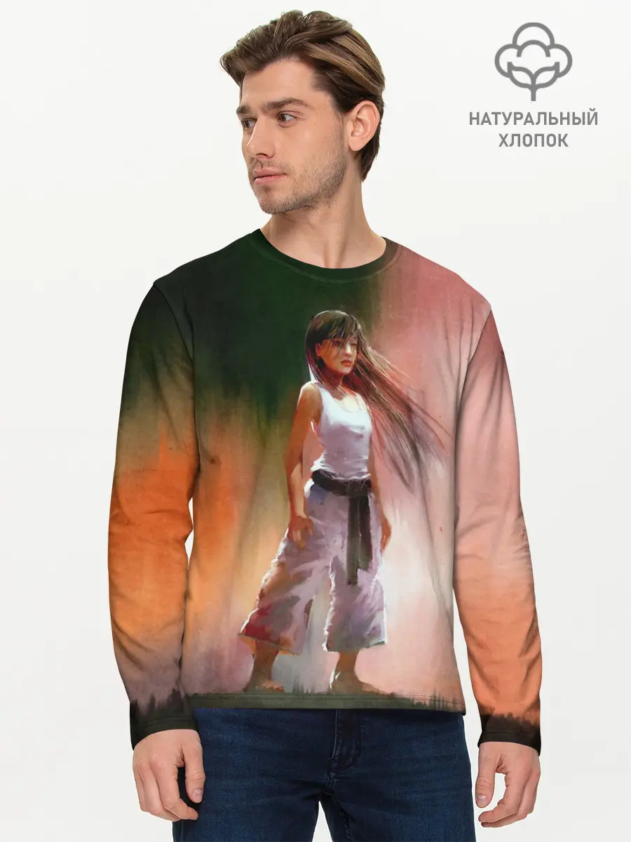 Мужской лонгслив базовый / Girl (P007_P004ooo2011565, P004ooo2011565)